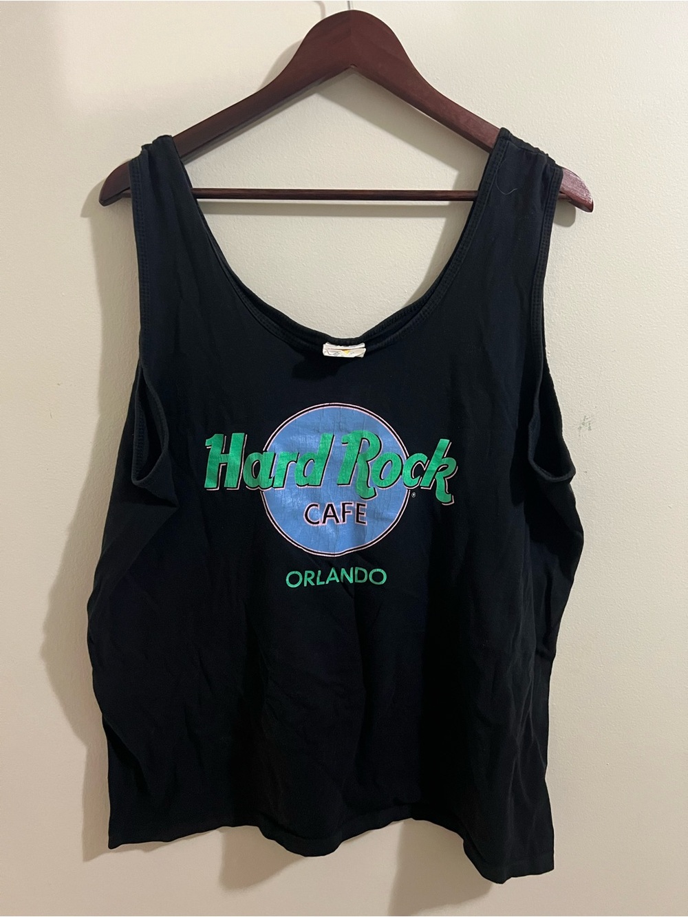 Vintage 90s Hard Rock Cafe Orlando Tank Top Black Mens XL Single Stitch USA